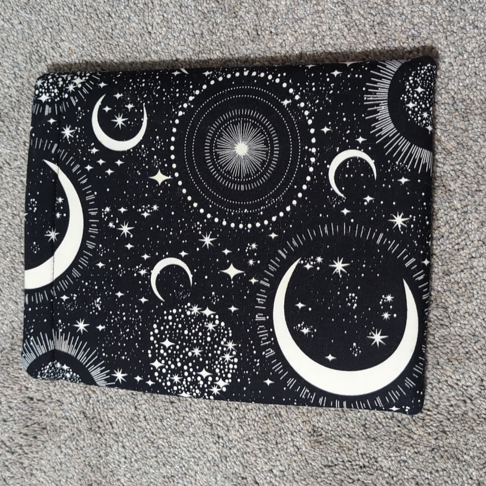 Moon themed book sleeve